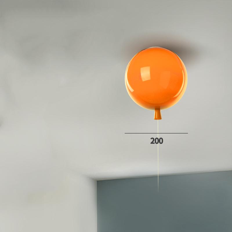 Modern 5 colors balloon acrylic ceiling light fixtures Kids Room home decor bedroom E27 bulb ceiling lamps with switch Luminaire
