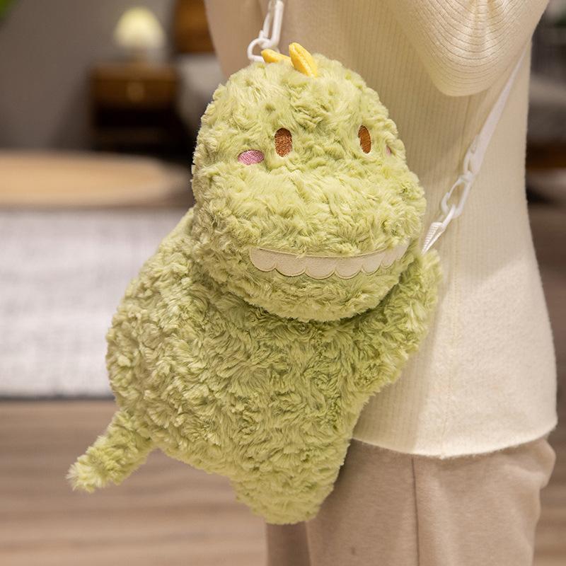 Cute Animal Dinosaur Unicorn Bag Plush Toy Doll Capybara Deer Doll Girl Bag Messenger Bag