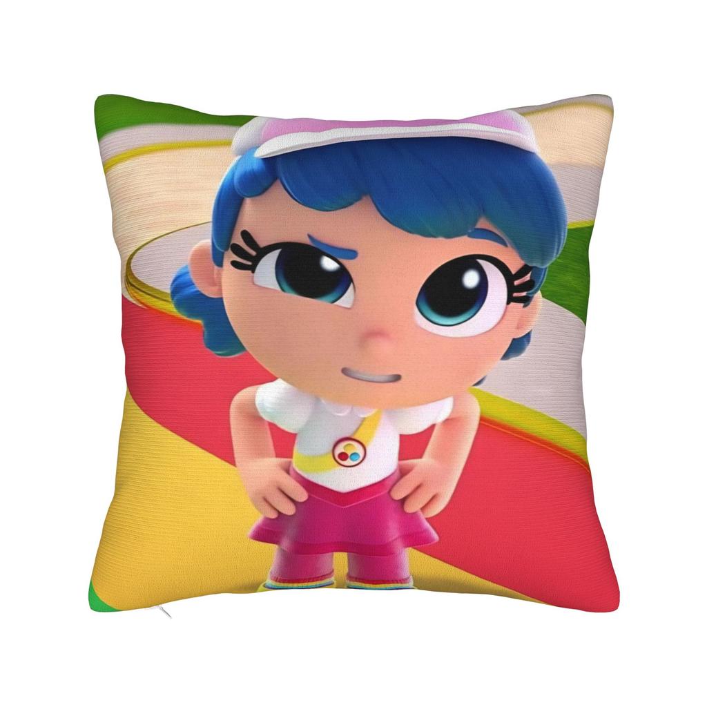 True Rainbows Kingdoms Cartoon Pillowcase Polyester Cushion Cover Decorations Throw Pillow Case Cover Home Zippered 45X45cm