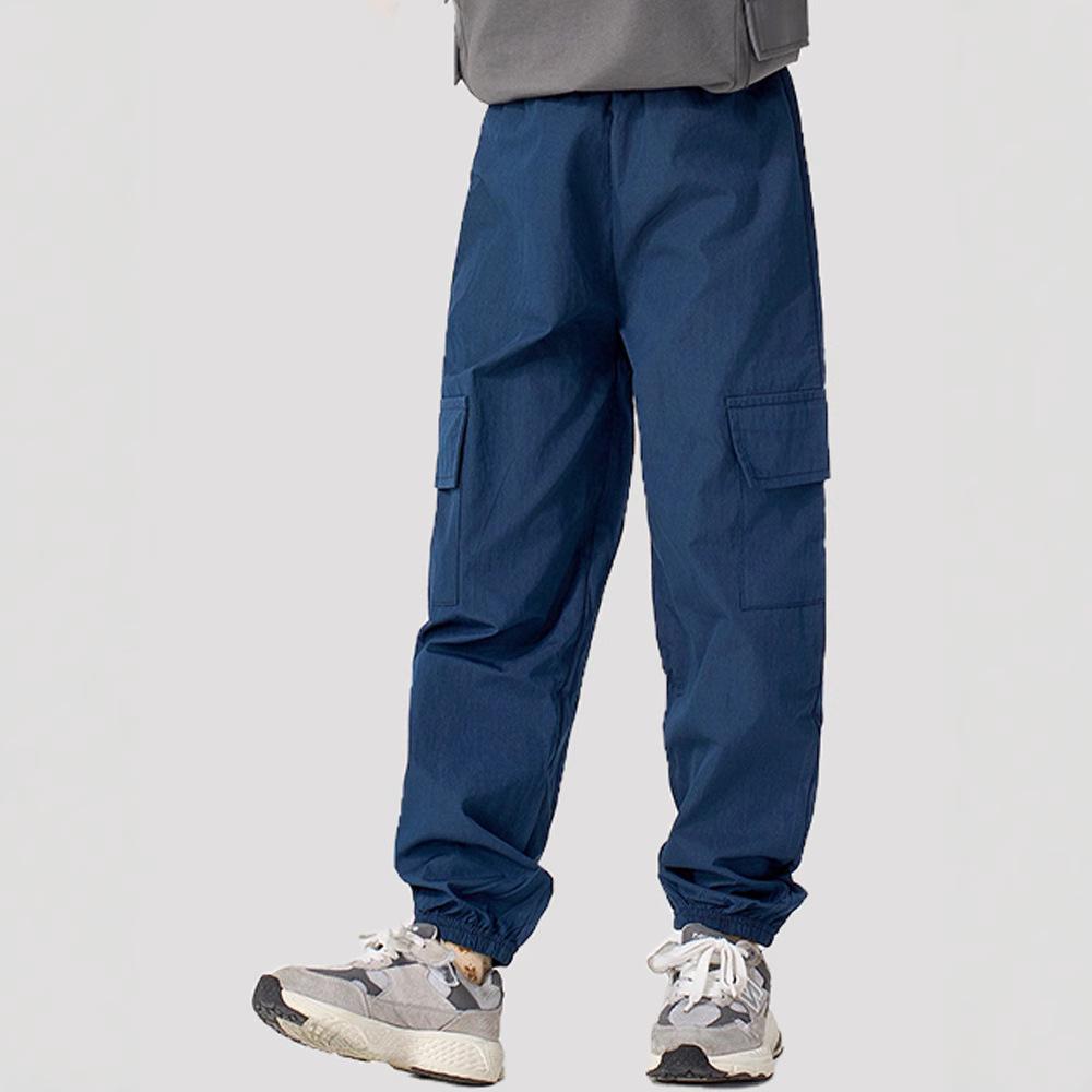 Spring & Autumn Kids' Mosquito-Proof Cargo Pants – Girls' Solid Color Casual Wear