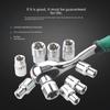 9-Piece Flower & Star Type E-Socket Set - Hexagonal & Six-Pointed