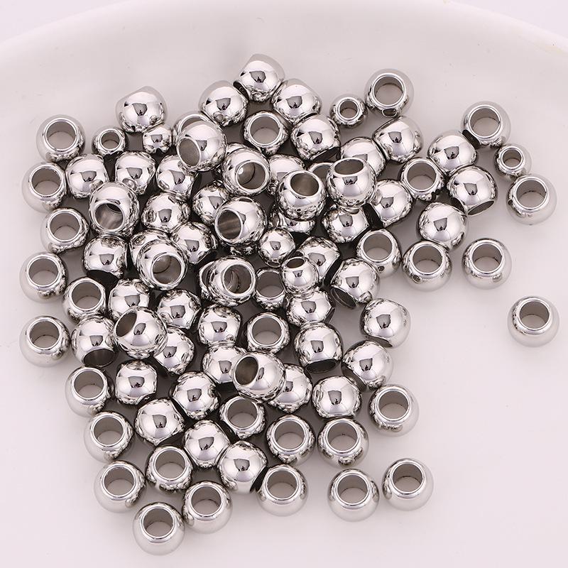 

Гальванизированные круглые бусины ABS CCB для браслетов своими руками 4mm, pack of 500