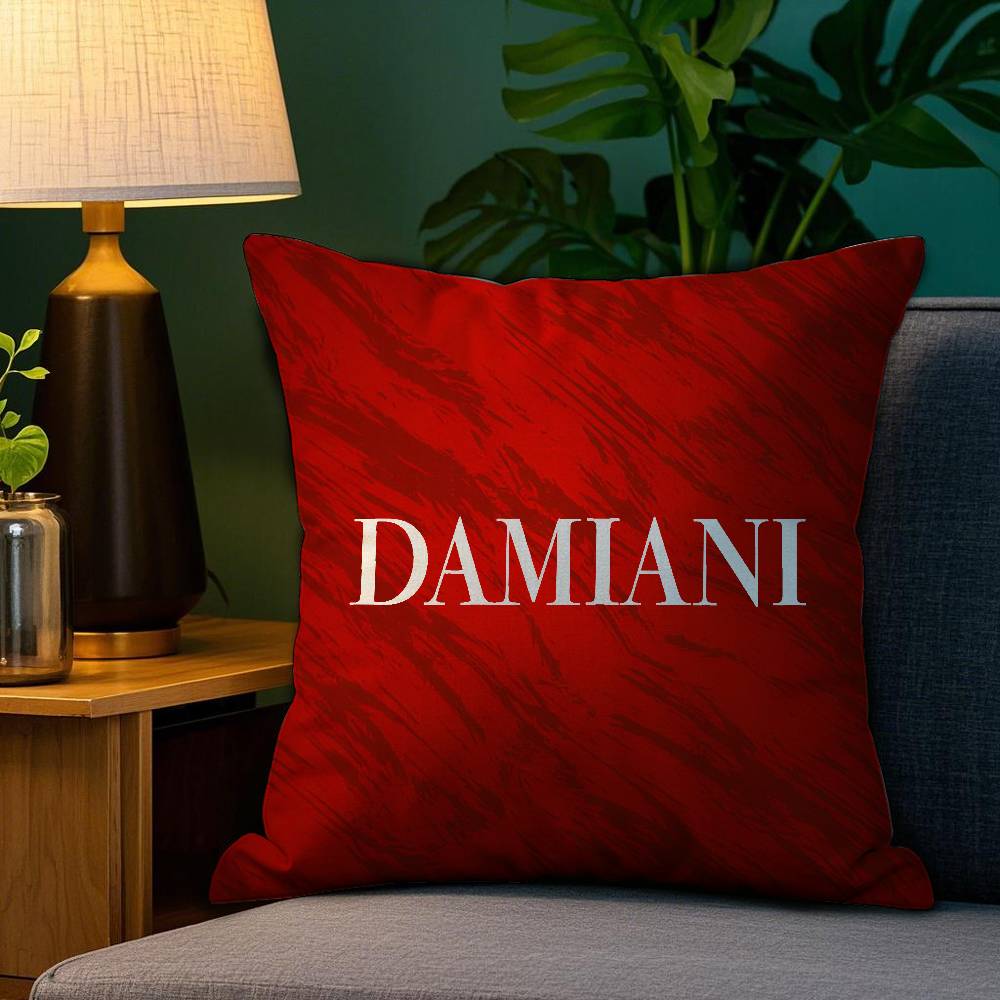 Italian Gorgeous D-Damiani Pillow Case Plush Fabric Soft Double Sided Print Sofa Cushion Cover Throw Pillow Covers