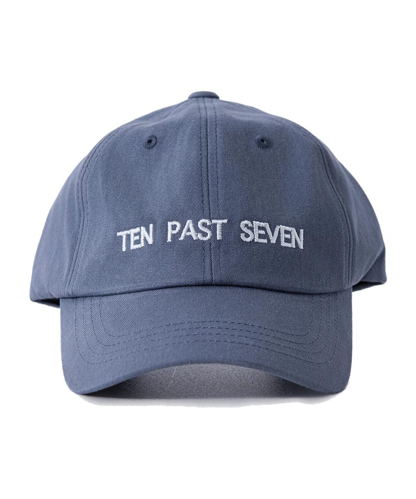 TEN PAST SEVEN Unstructured Logo Cap - Denim