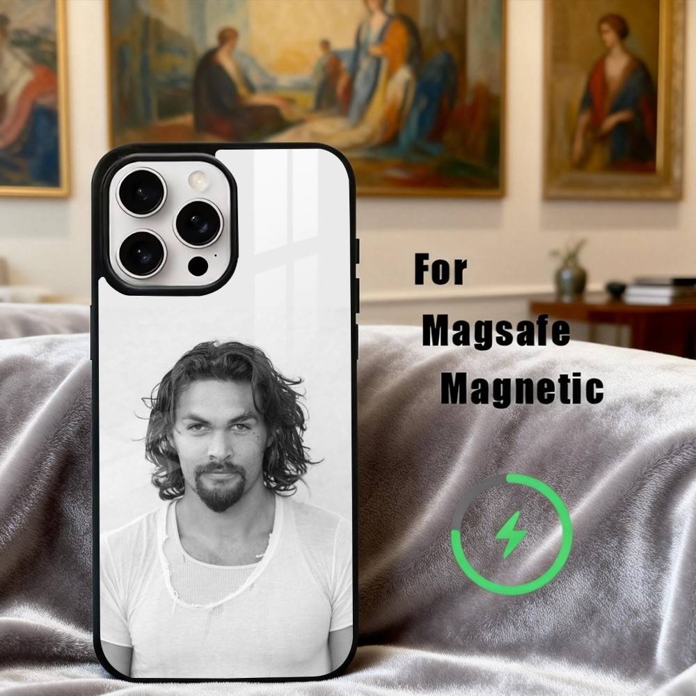 J-Jason Renowned M-Momoa Phone Case For iPhone17,16,15,14,13,12,11 Plus,Pro Max Magnetic For Magsafe Wireless Charging