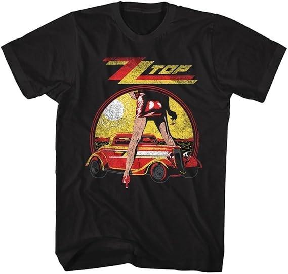 ZZ Top Legs Album Cover Mens Black Short Sleeve Rock AD250 Unisex T-Shirt XXXL 1990₽