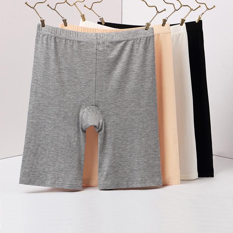 Women's Seamless Safety Shorts - Plus Size Anti-Exposure Modal Summer Boxer Briefs