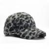 New fashion leopard print baseball cap women's autumn and winter street warmth foreign gas cap leopard print hat