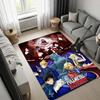 Fullmetal Alchemist Rug, All Characters Heroes and Villains Anime Print Carpet, Red Blue Living Room Game Room Floor Mat