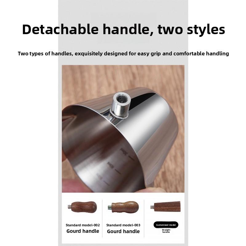 304 Stainless Steel Coffee Frother Pitcher Espresso Cup Coffee Utensil Food-grade Extraction Cup