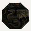 Dragon's Flight: Mystical Circular Art PrintUmbrella, Portable 3-Fold Compact Umbrella,Christmas Gift ES569