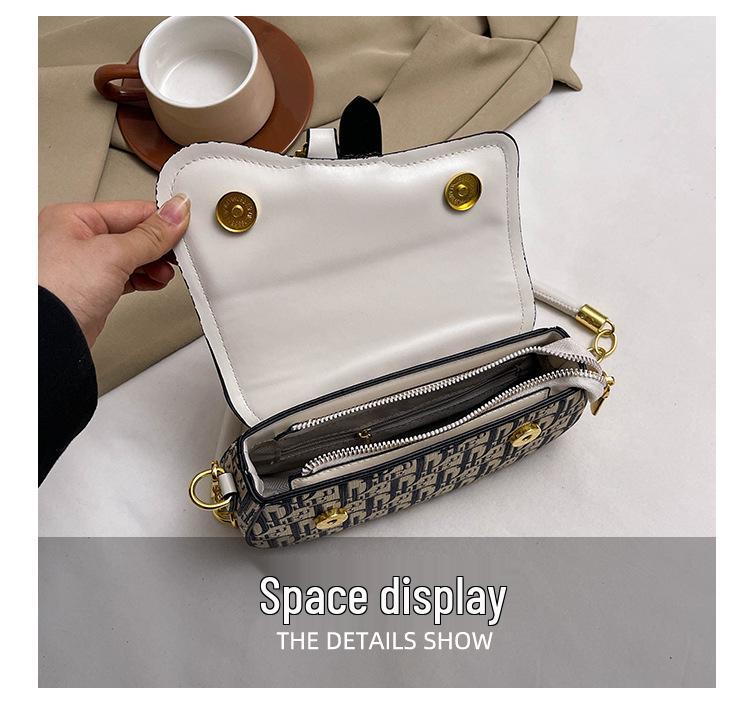 2025 Damen Crossbody Satteltasche - Europäisch & Amerikanisch Color Block Kette, Vielseitige Einzel Schulter Achsel Handtasche