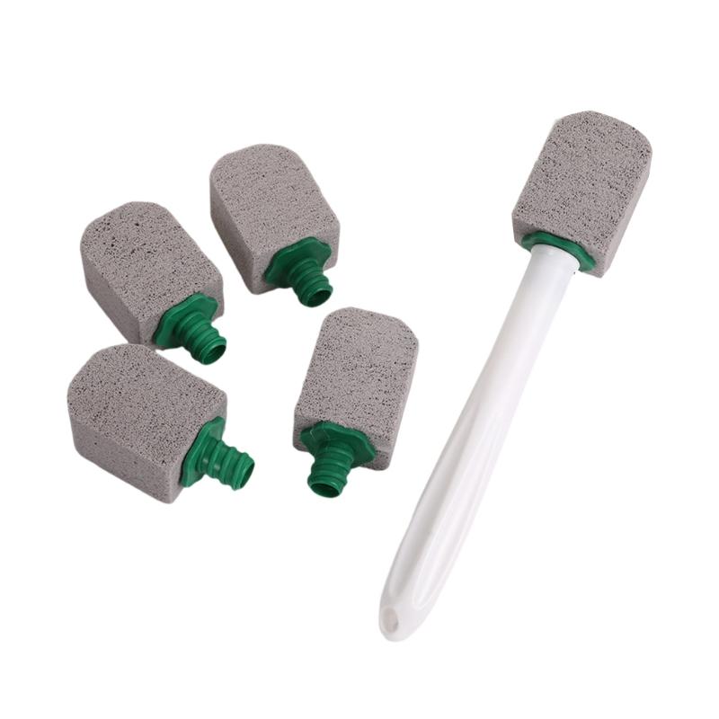 Natural Pumice Stone Toilet Brush Long Handle Ergonomic Design Safe Material Effective Cleaning белый