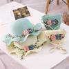 Casual Toddler Baby Straw Weaving Shoulder Bag Flower Sunshade Caps Girls Summer Hat Wide Brim Hats