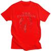 Men Funny Tax Evasion Lobster Meme Design T Shirts Summer Short Sleeve Pure Cotton Colthing Leisure Novelty Graphic Tee Tops
