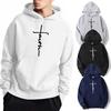 Unisex Cool Faith Print Hoodie Sweatshirt Herren Damen Fleece Hoodie Mode Sport Hoodie Rundhals Hoodie Sweatshirt