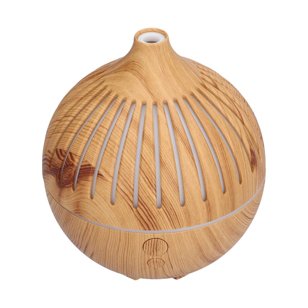 180ml Aroma Air Humidifier Hollow Night Light Humidifier USB Powered Wood Grain Humidifier