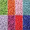 Acrylic Cream Solid Color Small Cylinder Beads for DIY Hairpin, Bracelet, Necklace Jewelry Accessories