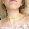 Candy-Colored Bead Necklace Color Acrylic Bead Necklace Summer Beach Sweet Clavicle Chain Women Girl Vacation Jewelry