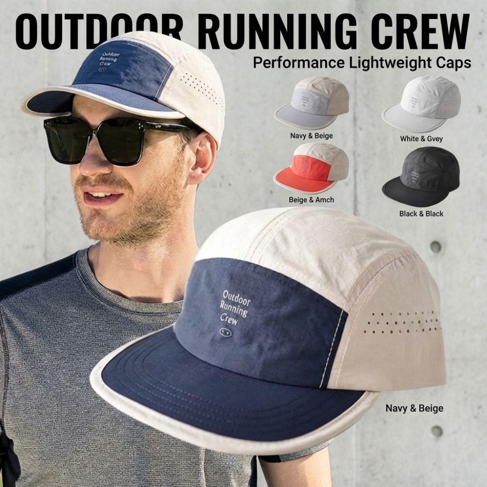 Embroidered Letter 5 Panel Baseball Cap Contrast Color Sun Hat Casual Sports Cap  Unisex