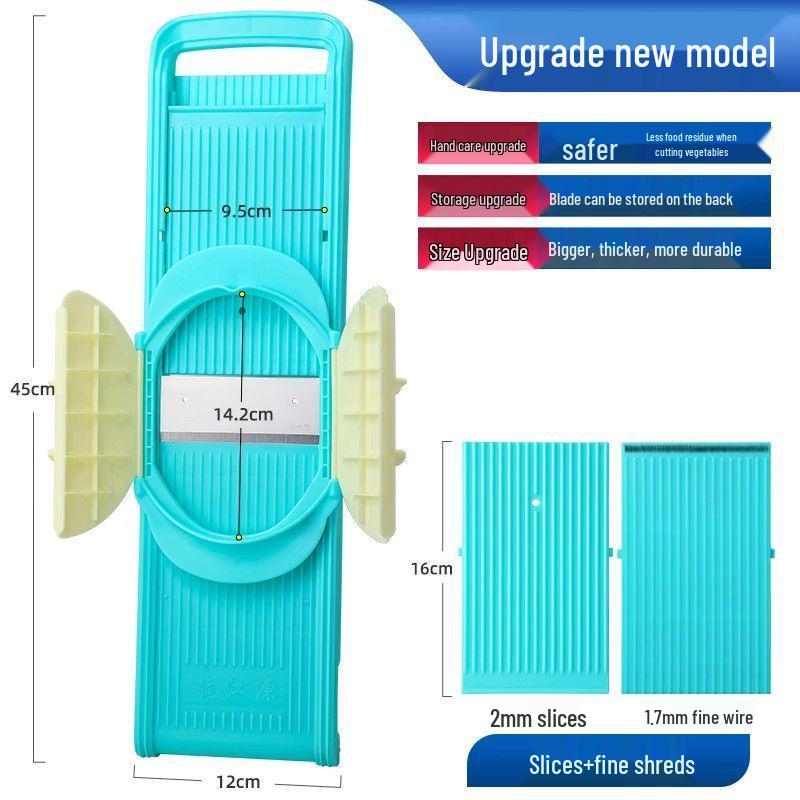 Commercial Handheld Potato Grater & Slicer with Hand Guard for Restaurants and Canteens