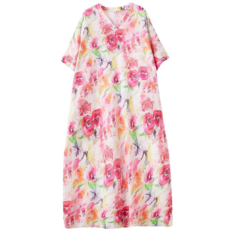 Summer V-neck Long Dress