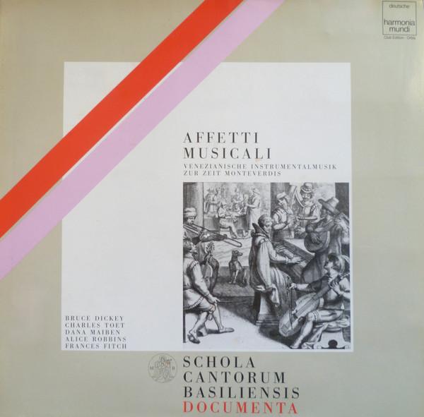 

LP Record AFFETTI MUSICALI Venezianische Instrumentalmusik Zur 462598 Deutsche Harmon 1981 Germany Classical Used