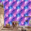 Watercolor Galaxy Wallpaper In Violet, Lavender, Blue and Azure 50x1000