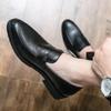 Men's Fashion Casual Loafers Comfortable Flat Soft Sole Leather High Quality Style Men's Business Date Loafers Driving Shoes