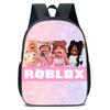 Roblox Kinderschoolrugzak Jongens Meisjes Lichtgewicht Oxford Stof Dubbele Riem Tas Met Luchtgevulde Riemen