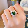 Lindon Classic Copper Alloy Zircon Ring Ladies Jewelry Wedding Promise Party Gift
