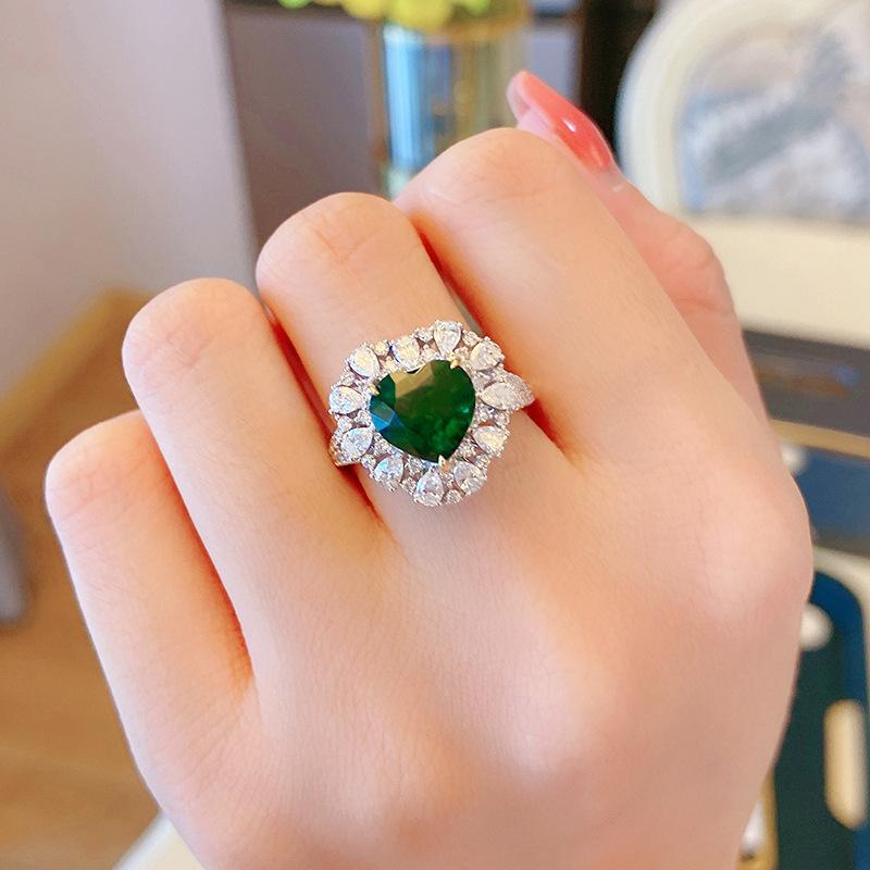 Lindon Classic Copper Alloy Zircon Ring Ladies Jewelry Wedding Promise Party Gift