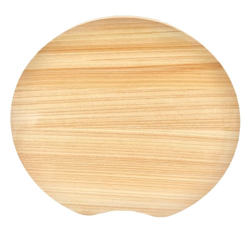 Ikegawa Wood Cypress Cutting Board, Thin Round Cutting Board, Large, Made In Japan, Freestanding, Natural, Approx. 29 X 29 X 1.5 Cm