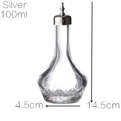 Glas Sprüh Tropfflasche Bitter Schädel Bitterflasche für Bittermedizin Tropfer BITTERFLASCHE 30/60/120ml