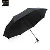 In Stock: New 125cm Single-Layer Automatic Folding Umbrella - PURPLERAIN (Purple)