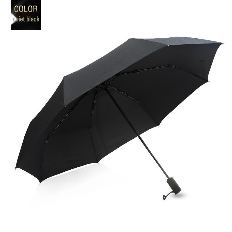 In Stock: New 125cm Single-Layer Automatic Folding Umbrella - PURPLERAIN (Purple)