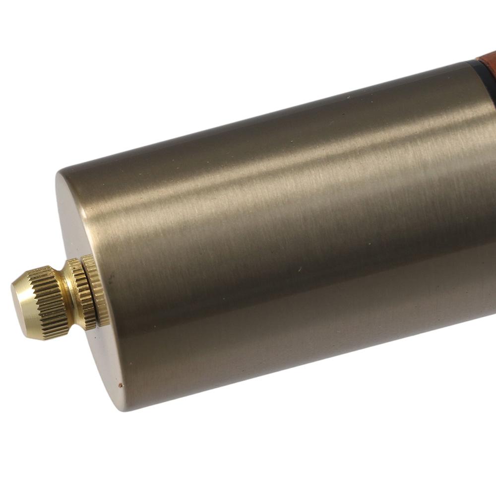 1/2pcs Stainless Steel/wood Pepper Mill Grinder Gold Hand Grinder Fillable Seasoning Pot Kitchen