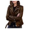 Spring and Autumn Plus Size Women's Short Leather Jacket Motorcycle Clothing Slim Winter Jacket Pu Leather Jacket Women