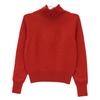 Chanel Red 00A P16084V00791 Cashmere High Neck Knit Tops 38 RedUsed