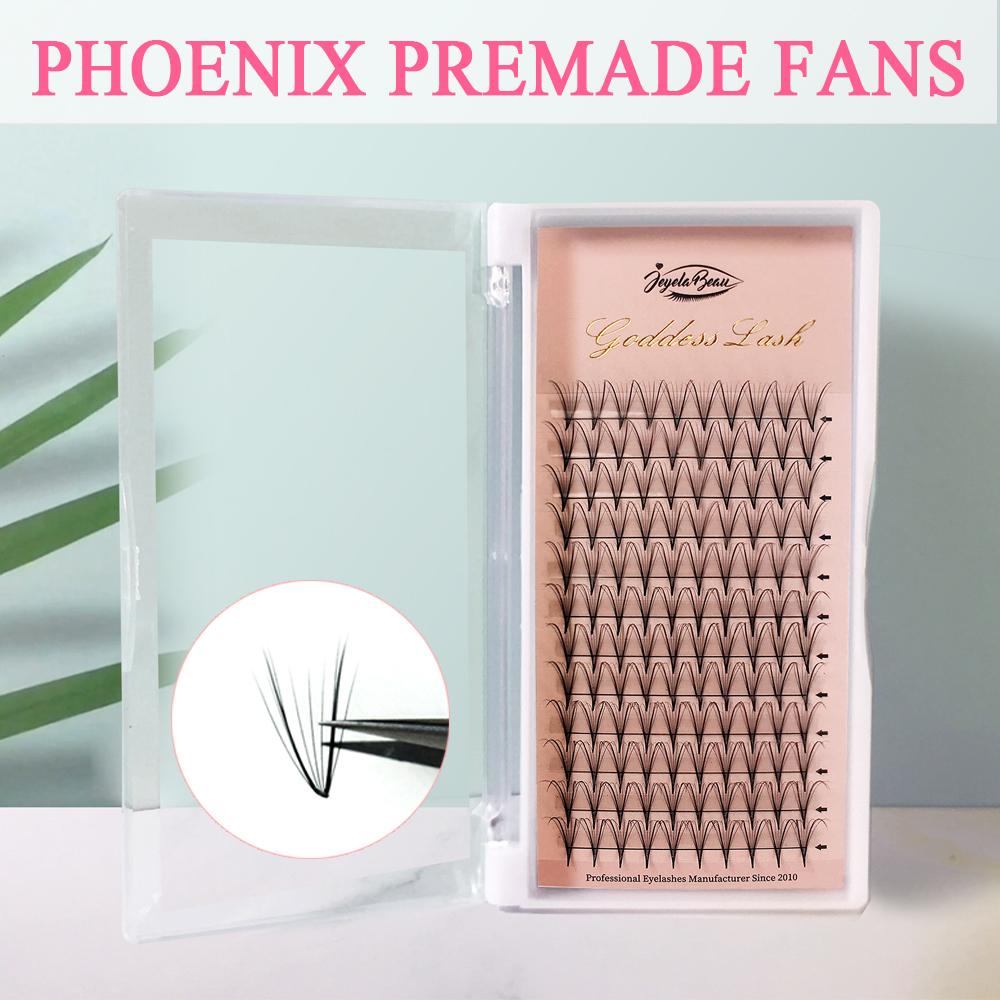 Goddess Premade Wispy Fan Lashes 13D V Shape Eyelash Extension 0.07 Faux Mink Soft False Lash Phoenix Premade Volume Fans