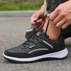Thin Breathable Men Sneakers PU Leather Climbing Footwear Male Outdoor Light Soft Rubber Sole Jogging Trekking Walking Sneakers