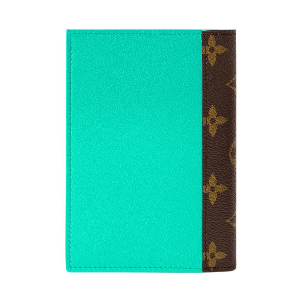 Louis Vuitton City Logo Print Leather Passport Holder Men accessories Green M29105