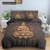 Buddha Bettwäscheset Indische Religion Buddhismus Meditation Mandala Bettbezug Lächeln Buddha Floral Weicher Quiltbezug Queen King Size