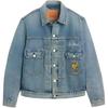 Levis X World Cup France Team Collaboration SS26 Vintage Wash Gaul Rooster Emblem Denim Jacket Men Jackets 006GH-0002