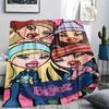 1pz Coperta di Flanella con Stampa Bratz, Alta Qualità per Tutte le Stagioni, Arredamento per la Casa, Calore e Comfort, Perfetta per Regali di Natale