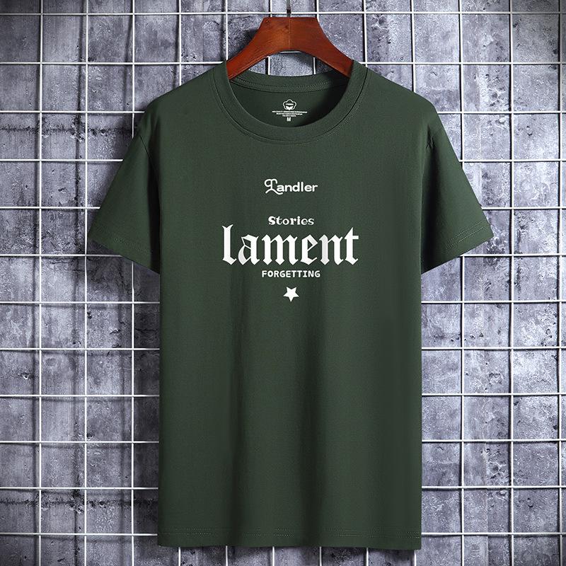 Men's Trendy Loose-Fit Printed Cotton T-Shirt