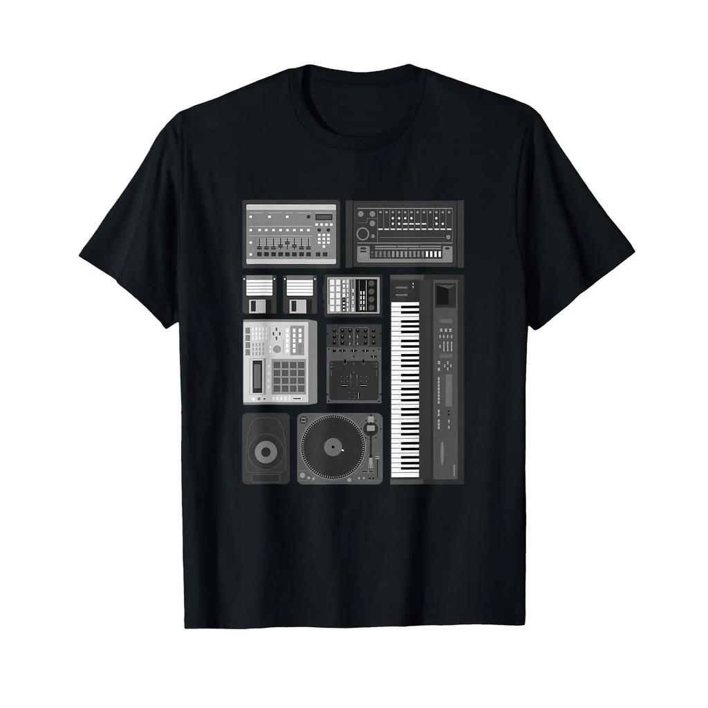 Old School Hip Hop Rap Music Beat Maker T Shirt Vintage Homme Slightly Stylish Comfortable Soft Stretched