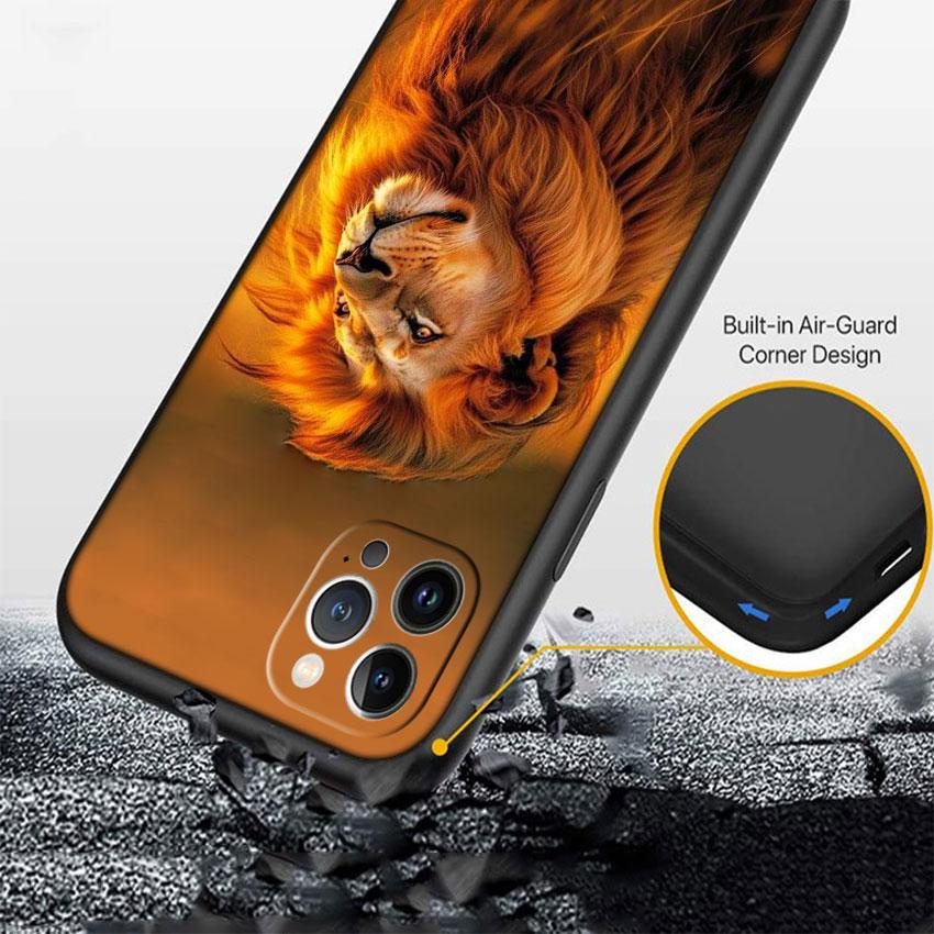 HK4 Animal Lion Soft Shell Phone Case for Huawei Mate 20 P Smart+ P20 P30 Lite Pro Y5p Y6p Y6s Y7a Y8p Y8S Y9 Prime Y9A Y9S