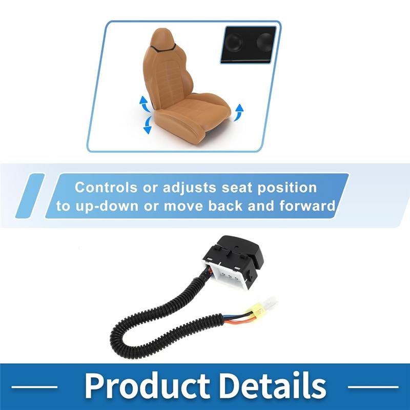 Power Seat Switch For Dodge RAM 1500 2500 3500 4500 5500 Adjust Recline Recliner Switch-A87Q