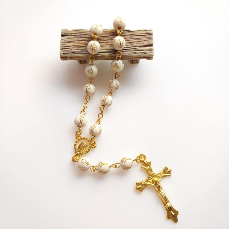 Fashion Bracelet Cross Shaped Pendant Bracelet Girl Bracelets Alloy Acrylic Material Jewelry Gift for Women Men Children